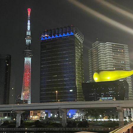 Calum Asakusa Imado Tokyoカルム浅草今戸ツインルーム新築民泊東京浅草隅田川今戸神社近くスカイツリー見えるコンビニコインランドリー近くある浅草駅まで徒歩圏内アクセス便利成田空港羽田空港銀座渋谷東京駅直通 外观 照片